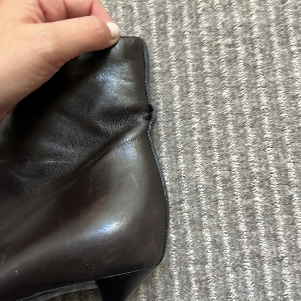 Vintage Chanel Brown Leather Bootie - Picture 14 of 16